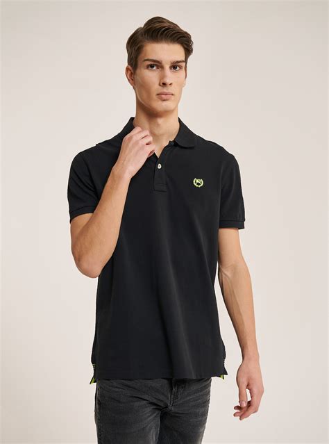 Polo in cotone (Nero) 